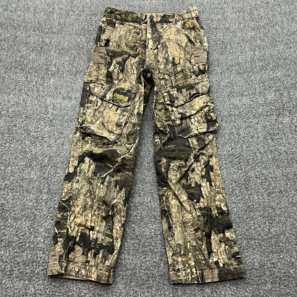 Magellan Outdoors Pants Youth M Cargo Camo Hunt Fish Hike Realtree Edge Rugged
